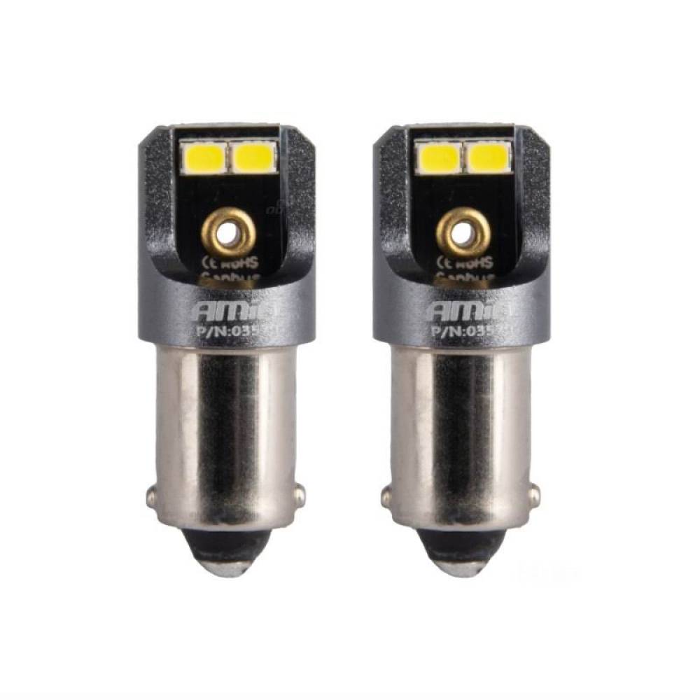 Set 2 becuri bord, T4W-BA9S, cu 4 Leduri SMD 2016, 12-24V, alb, Canbus, Pro Series, 03579 Amio
