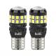 Set 2 becuri T10, 27 LED-uri, SMD 3014, 12-24V, W5W, 5500K, cu lupa, Canbus, alb, 04258 Amio