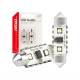 Set 2 becuri sofit, 12-24V, C5W, 39mm, 2 LED-uri SMD 3838, Canbus, alb, 04249 Amio