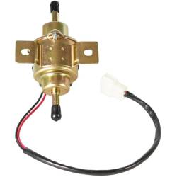 Pompa alimentare electrica 12V, universala, pentru combustibil benzina sau motorina, L=130mm, fi 8mm, OEM YK-3107, EP-500-0, bk SR67