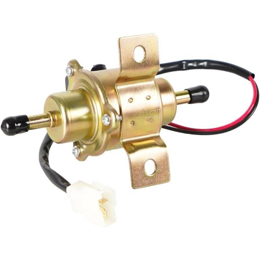 Pompa alimentare electrica 12V, universala, pentru combustibil benzina sau motorina, L=130mm, fi 8mm, OEM YK-3107, EP-500-0, bk SR67