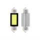 Set 2 becuri sofit, 12V, 2.4W, C5W, 39mm, 3 LED-uri COB, Canbus, alb, 01640 Amio