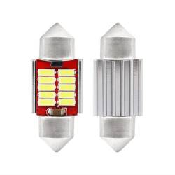 Set 2 becuri sofit, 12-24V, C5W, C10W, C3W, 31mm, 10 LED-uri SMD 4014, Canbus, alb, 01288 Amio