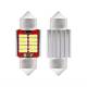 Set 2 becuri sofit, 12-24V, C5W, C10W, C3W, 31mm, 10 LED-uri SMD 4014, Canbus, alb, 01288 Amio