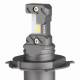 Set 2 becuri H4-H19, LED, 12V, 60W, 5600lm, 6000K, cu ventilator, Canbus, Hybrid 04114 Amio