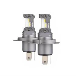 Set 2 becuri H4-H19, LED, 12V, 60W, 5600lm, 6000K, cu ventilator, Canbus, Hybrid 04114 Amio