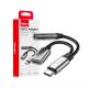 Adaptor cablu USB Tip-C la USB-C si Mini Jack Stereo, 3.5mm, 10cm, 04295 Amio Adaptor cablu USB Tip-C la USB-C si Mini Jack Stereo, 3.5mm, 10cm, 04295 Amio