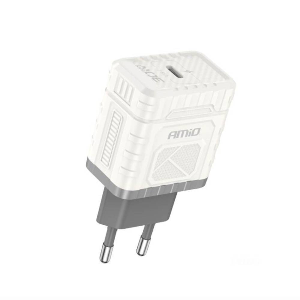 Incarcator rapid USB-C, priza 220V, 30W, 3AQC, tehnologie GaN, 04285 Amio