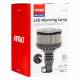Girofar 12-24V, h169, 16 LED-uri, pe tija flexibila, difuzor transparent, lumina portocalie, 04107 Amio