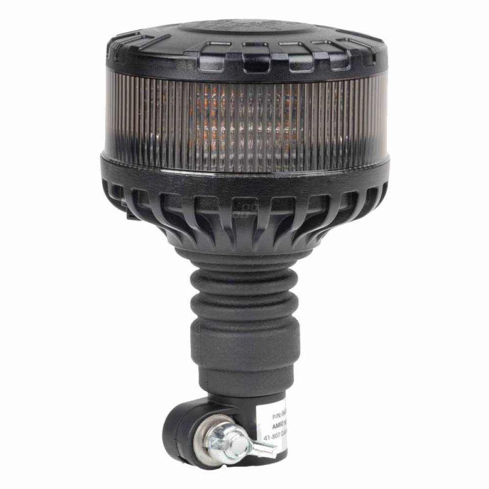Girofar 12-24V, h169, 16 LED-uri, pe tija flexibila, difuzor transparent, lumina portocalie, 04107 Amio