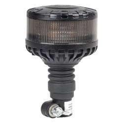 Girofar 12-24V, h169, 16 LED-uri, pe tija flexibila, difuzor transparent, lumina portocalie, 04107 Amio