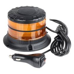 Girofar 12-24V, h103, 16 LED-uri, prindere cu magnet sau 3 suruburi, cablu 3m, cu intrerupator 2 butoane, 04110 Amio
