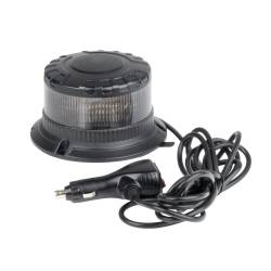 Girofar 12-24V, h103, 16 LED-uri, prindere cu magnet sau 3 suruburi, cablu 3m, cu intrerupator 2 butoane, difuzor transparent, lumina portocalie, 04108 Amio