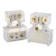 Set 2 borne acumulator cupru si zinc, 500A, 12-72V, fi 16-18mm, fixare-decuplare rapida, 4 cai, 83019 Carmotion