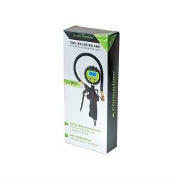 Pistol aer roti cu manometru digital, 0-7bar, furtun 40cm, baterie AAA, EURO, 63829 Carmotion 
