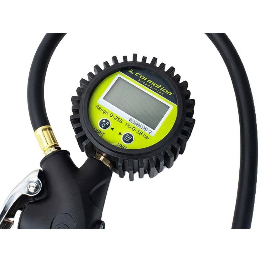 Pistol aer roti cu manometru digital, 0-18bar, furtun 40cm, baterie AAA, EURO, 63828 Carmotion 