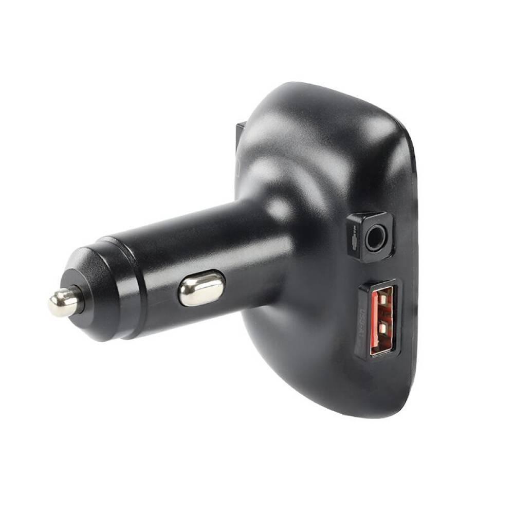 Transmitator FM Bluetooth, MP3, 12-24V, LED cu voltmetru, 2xUSB cu incarcare rapida QC3.0, AUTO-ID, Jack 3.5mm, Hands-Free, Micro SD, 63017 WAYME