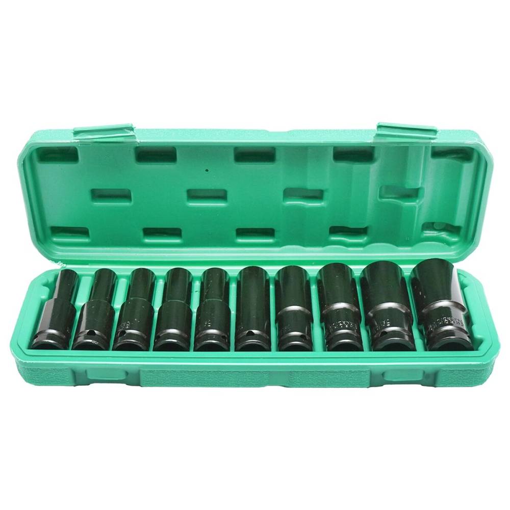 Trusa chei tubulare de impact, 8-24mm, cu patrat 1/2 inch 10 buc, BK80620 Breckner Germany