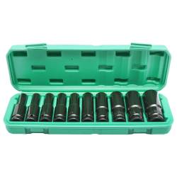 Trusa chei tubulare de impact, 8-24mm, cu patrat 1/2 inch 10 buc, BK80620 Breckner Germany