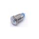 Intrerupator buton On-Off, cu retinere, fi12mm, aluminiu, 4 pini, LED, TLB93A