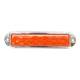 Lampa gabarit 155x37, galbena, cu rama cromata, 12-24V, Formplas FR1286CY