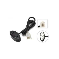 Intrerupator cu 2 butoane, On-Off, pentru proiectaore, girofare cu Led, adeziv, cablu 1m, mufa 4pini, TBL237 Intrerupator cu 2 butoane, On-Off, pentru proiectaore, girofare cu Led, adeziv, cablu 1m, mufa 4pini, TBL237