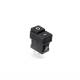 Intrerupator ON/OFF dreptunghiular, 2 pini, LED, negru, TLB243
