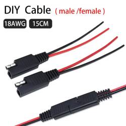 Set conector SAE mama-tata, 2 pini, lungime 15cm, cablu AWG 2x2.5mm², pentru panouri solare, baterii, accesorii auto-moto, TL-A213 Carmotion Set conector SAE mama-tata, 2 pini, lungime 15cm, cablu AWG 2x2.5mm², pentru panouri solare, baterii, accesorii auto-moto, TL-A213 Carmotion
