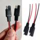 Set conector SAE mama-tata, 2 pini, lungime 15cm,  cablu AWG 2x2.5mm², pentru panouri solare, baterii, accesorii auto-moto, TL-A213 Carmotion