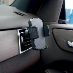 Suport telefon 2 in 1, prindere cu ventuza sau grila ventilatie, brat rabatabil, 04136 Amio 