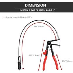 Cleste coliere profesional, cu cablu flexibil 630mm, BK79277 Breckner Germany