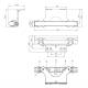 Lampa gabarit 150x18, LED Neon, alba, pozitie fata, cu suporti prindere, LEGO Contur W280 2496 Was