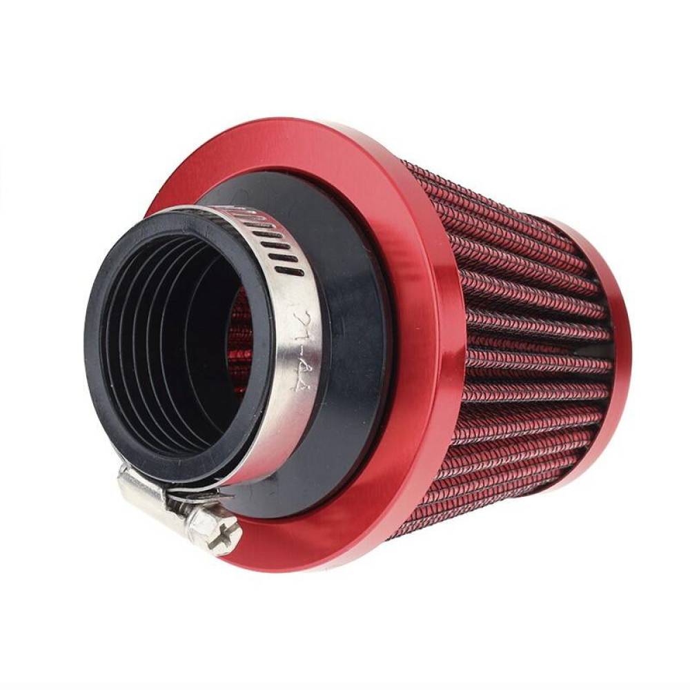 Filtru aer sport mic h7.5cm, interior fi34mm, exterior fi42mm, moto, ATV, scuter, rosu, 83152 Carmotion 