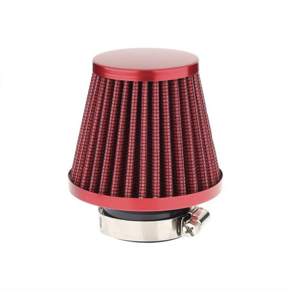 Filtru aer sport mic h7.5cm, interior fi34mm, exterior fi42mm, moto, ATV, scuter, rosu, 83152 Carmotion 
