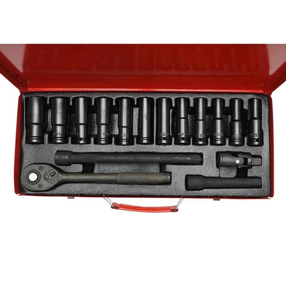 Trusa chei tubulare cu priza lunga 8-24mm, clichet cu antrenor, set 16 bucati BK78566 / LZ45