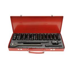 Trusa chei tubulare cu priza lunga 8-24mm, clichet cu antrenor, set 16 bucati BK78566 / LZ45