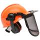 Casca forestiera cu viziera din plasa si antifoane urechi BK90923 / SB71