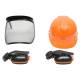 Casca forestiera cu viziera din plasa si antifoane urechi BK90923 / SB71