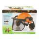 Casca forestiera cu viziera din plasa si antifoane urechi BK90923 / SB71