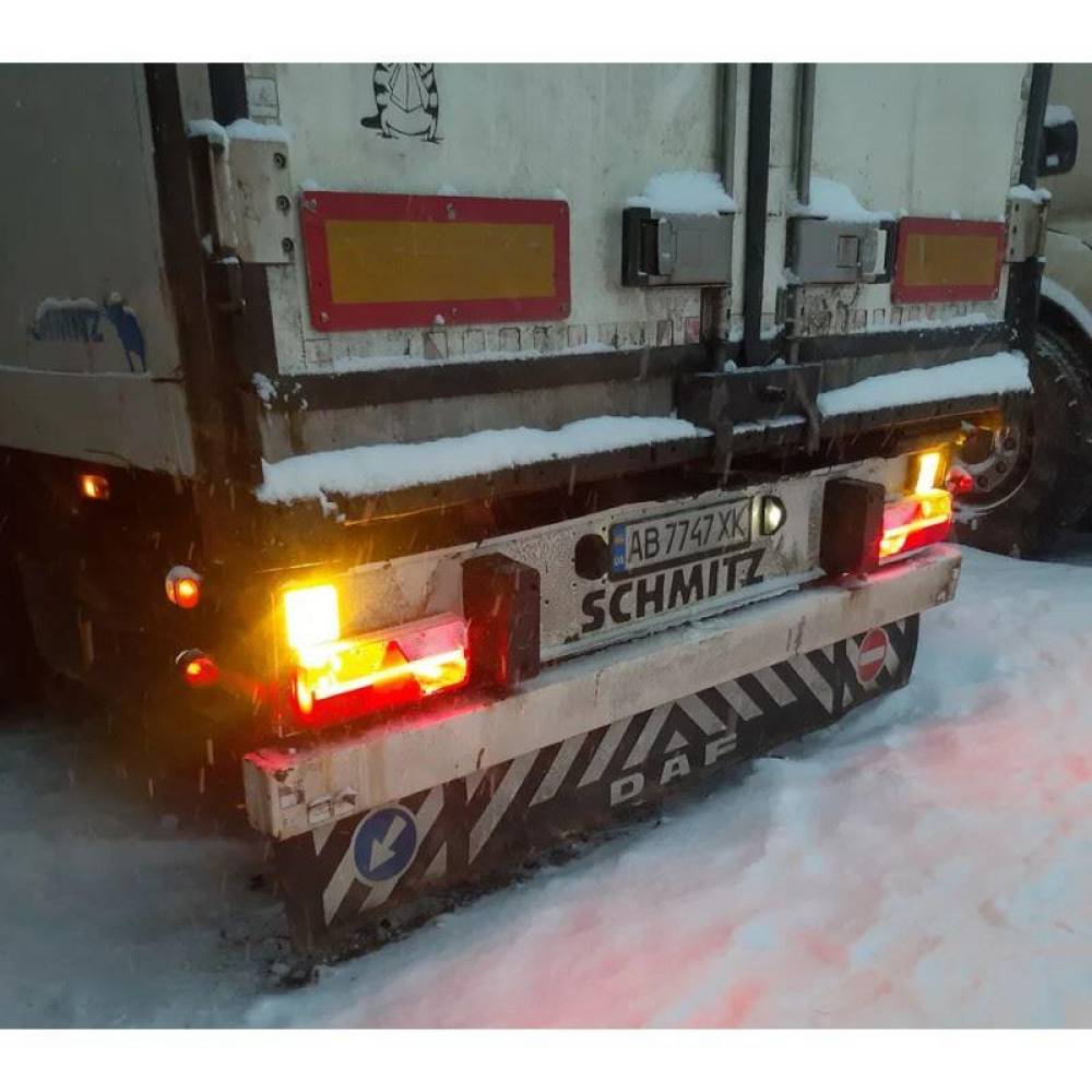 Lampa stop 400x153, 6 functii, bec, stanga, mufa AMP, Kingpoint FT-500-16 Fristom