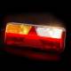 Lampa stop 400x153, 6 functii, bec, stanga, mufa AMP, Kingpoint FT-500-16 Fristom