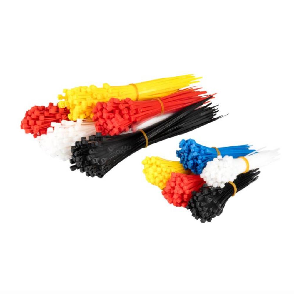 Set 1000 coliere plastic, multicolore, 2.5x100mm, 3.6x150mm, 3.6x200mm, Amio 04318 Set 1000 coliere plastic, multicolore, 2.5x100mm, 3.6x150mm, 3.6x200mm, Amio 04318