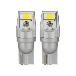 Set 2 becuri T10, 2 LED-uri, SMD 3570, 12-24V, W5W, 5500K, Canbus, 04256 Amio