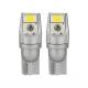 Set 2 becuri T10, 2 LED-uri, SMD 3570, 12-24V, W5W, 5500K, Canbus, 04256 Amio