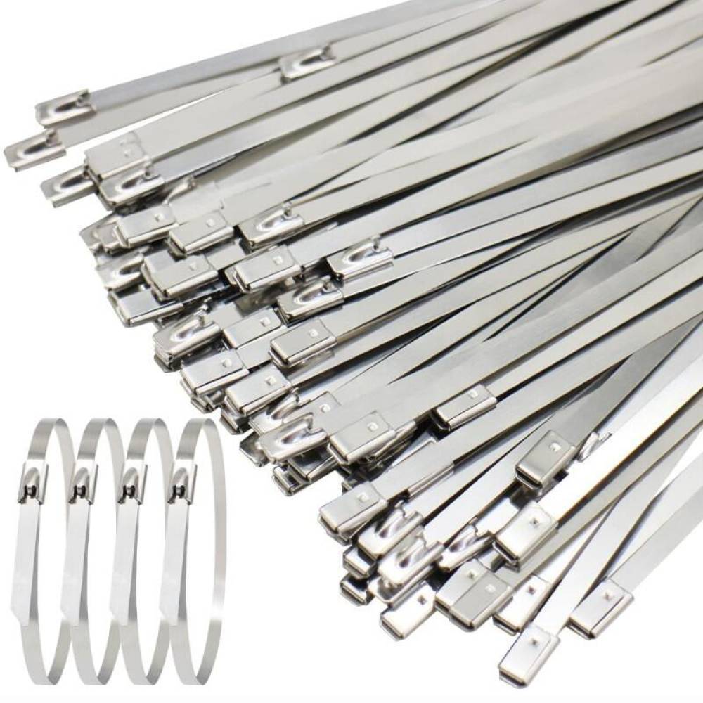 Set 100 coliere metalice, 7.9x400mm, inox, Self Lock Zip Ball, 04326 Amio Set 100 coliere metalice, 7.9x400mm, inox, Self Lock Zip Ball, 04326 Amio