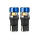 Set 2 becuri T10, cap albastru, 5 LED-uri, SMD 3030, 12-24V, W5W, 5500K, Canbus, alb, 04240 Amio