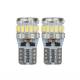 Set 2 becuri T10, 18 LED-uri, SMD 3014, 12-24V, W5W, 5500K, Canbus, alb, 04260 Amio