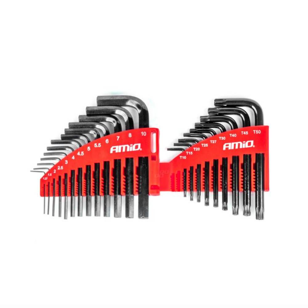 Set 22 chei imbus Hexagonale 1.27-10mm si Torx T10-T50, 04297 Amio