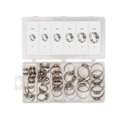 Trusa 34 coliere, din inox, 16-32mm, 04125 Amio