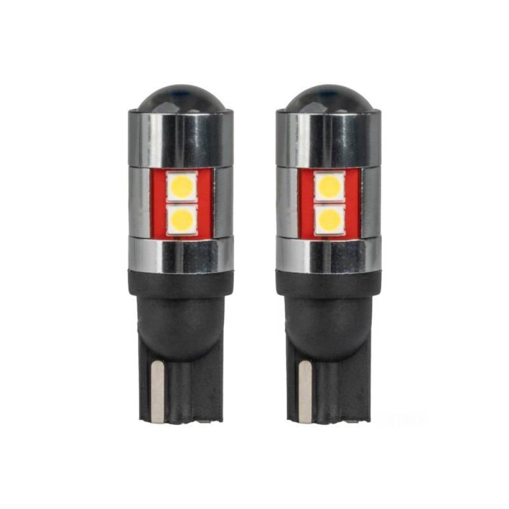Set 2 becuri T10, 9 LED-uri, SMD 3030, 10-50V, W5W, 5500K, cu lupa, Canbus, Car&Truck 04244 Amio Set 2 becuri T10, 9 LED-uri, SMD 3030, 10-50V, W5W, 5500K, cu lupa, Canbus, Car&Truck 04244 Amio